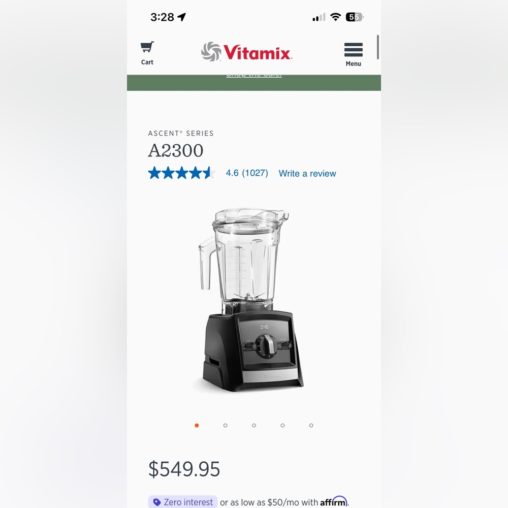Vitamix A2300 Black Blender